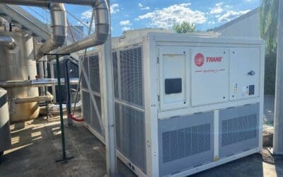 Installation de groupe d’eau glacée pour bâtiment industriel
